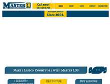 Tablet Screenshot of masterlds.com.au